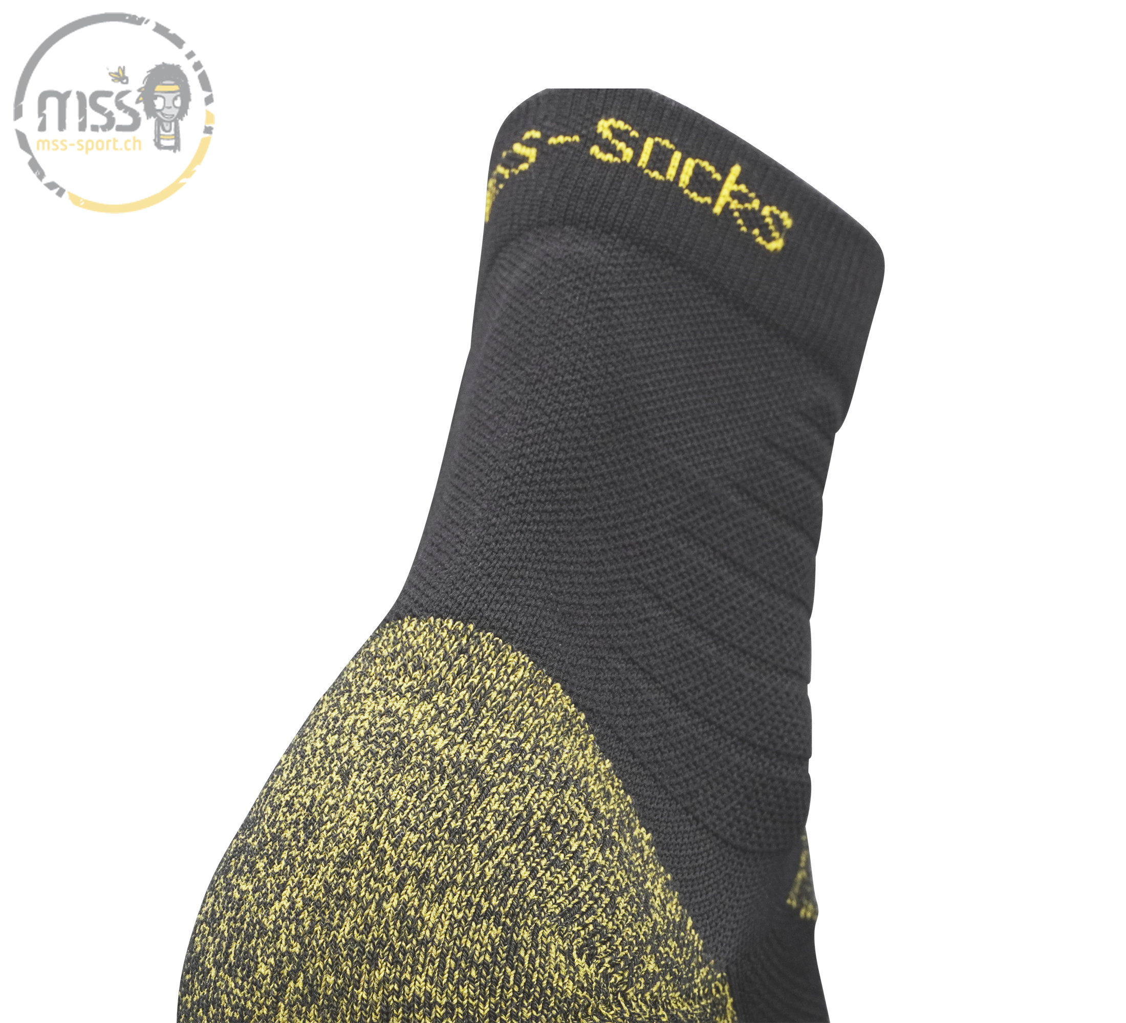 mss-socks GO 7500 mid Men black yellow